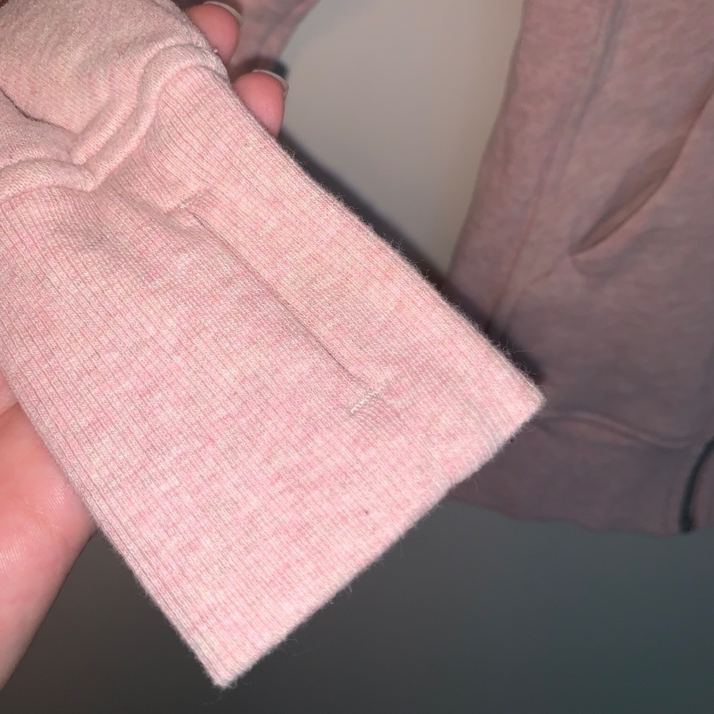 Lululemon Scuba Hoodie Light Cotton Fleece Heathered Space Dyed Vintage Mauve 2 - Picture 9 of 14